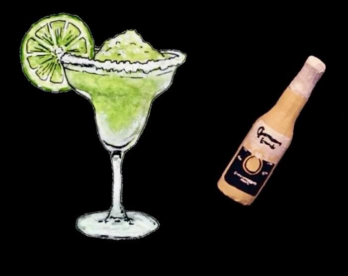 Beergarita with upside down Corona